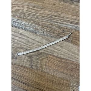 Sterling Silver 925 Vintage Modest Linked Bracelet Chain Clasp